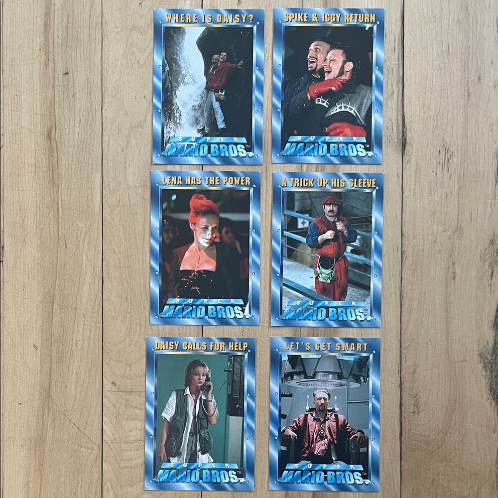 Vintage Super Mario Bros Trading Cards Set